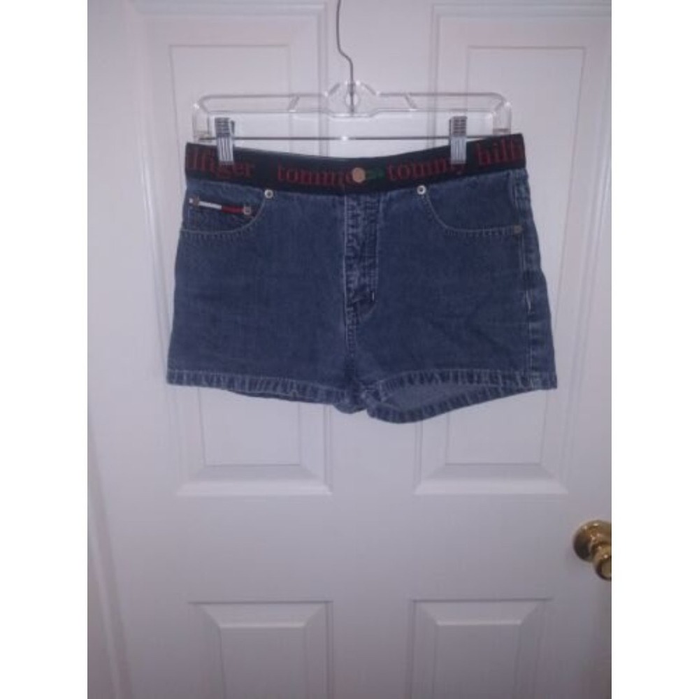Vintage TOMMY HILFIGER Denim Shorts Size 5 Early 90 shorts .